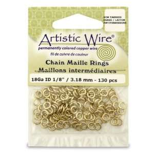  Artistic Wire 18 Gauge Non Tarnish Brass Chain Maille 