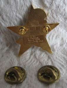 1984 USA LA Olympics Sam Eagle Star Hat Pin Track 5 10K  