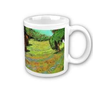   Lawn in a Public Park by Vincent Van Gogh Coffee Cup 