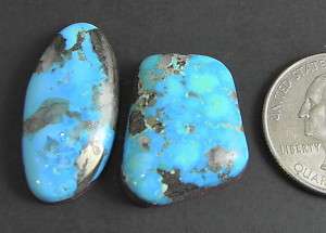 Natural Kingman Arizona Turquoise Tq Cabochons Gemstones Cabs Stones 