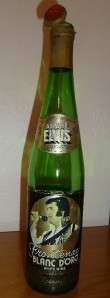 Aways Elvis Presley Wine Bottle Empty 1978 Blanc Doro  