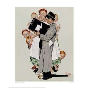  Norman Rockwell   Census Taker Giclee