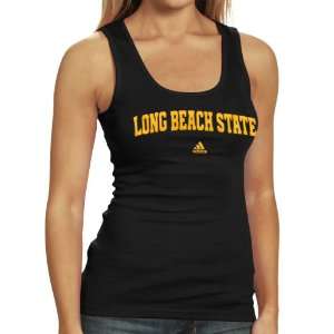   Beach State 49ers Ladies Black Sideline Arch Tank Top (Medium): Sports