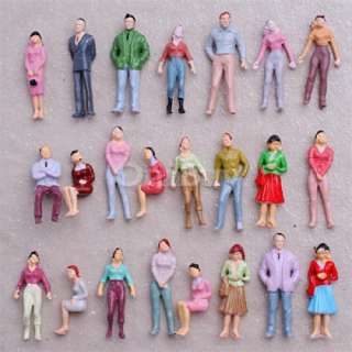 100 Model People Figure O Scale 1:50 Painted Passenger  