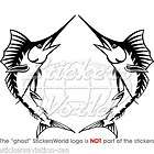   POISSON Swordfish Sticker Autocollant 5.6(142mm)x2 TOUTE COULEUR