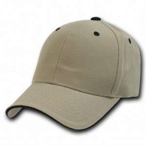    SANDWICH VISOR BASEBALL KHAKI/BLACK HAT CAP HATS: Everything Else