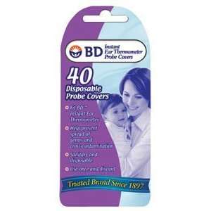 Becton Dickinson Instant Ear Thermometer Disposable Probe Covers   40 