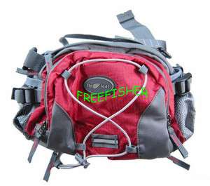 Sports Camping & Hiking Backpack Waist Hip Bag Red B13  