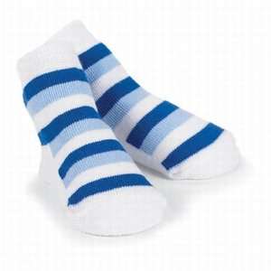  Little Prince Light Blue Stripe Socks by Mud Pie: Baby