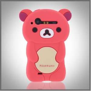 Zany by CellXpressionsTM 3D Dark Pink Big Teddy Bear Hybrid case cover 