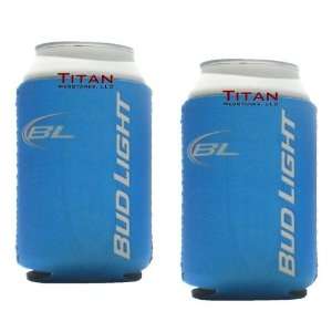 Bud Light Pocket Coolies   Sublimation  Neoprene Beer Koozies   Set 