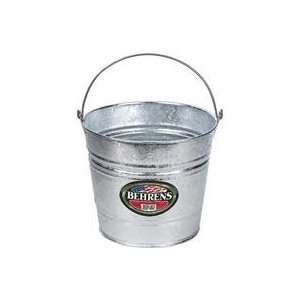  3 PACK GALVANIZED HOT DIPPED PAIL, Color: STEEL; Size: 10 