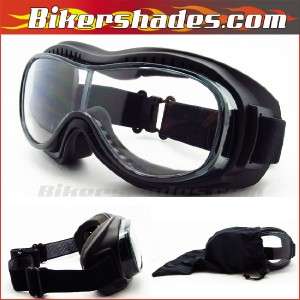 Motorcycle Coverover Riding Glasses, Ski Goggles Clear  