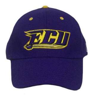 NCAA FITTED CAP HAT EAST CAROLINA PIRATES PURPLE 6 5/8  