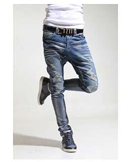   Pop Style Fashion Pearl Shine Blue Denim Top Baggy, Skinny Jeans S M L