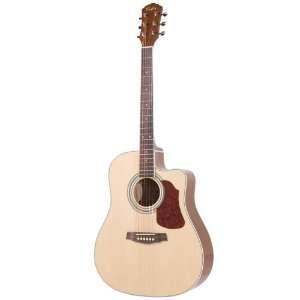   Acoustic Dreadnought Guitar with Cutaway Body: Musical Instruments