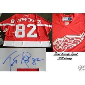 Tomas Kopecky Autographed Jersey   Ccm Prf