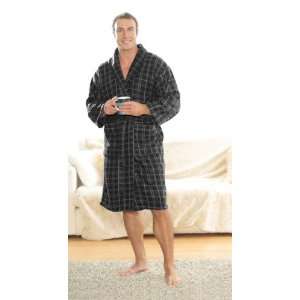  Mens One Size Super Soft Fleece Bath Robe Dressing Gown 