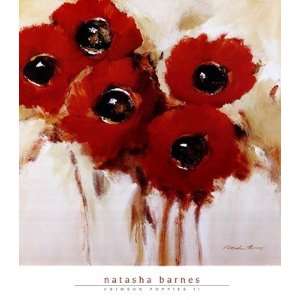  Crimson Poppies Ii   Poster by Natasha Barnes (30 x 34 
