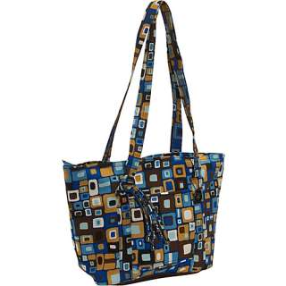 Donna Sharp Leah Tote Toffee   Blue Multi  