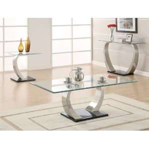  Bernice Sofa Table with Glass Top