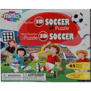  Mima   45 Piece My First 3D Puzzle   SOCCER Toys & Games