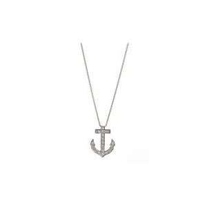  Tiffany Inspired Anchor Pendant Necklace