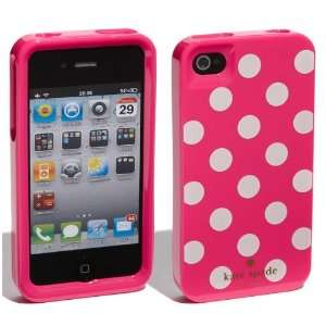   Large Dots Case Iphone 4 4S (Pink/White): Cell Phones & Accessories