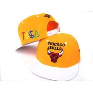  TISA Chicago Bulls TI$A Snapback Hats Orange: Sports 