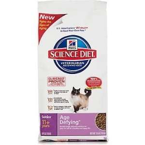  Hills Science Diet Age Defying Senior Dry Cat Food