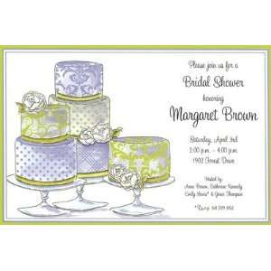 Her Cakes, Custom Personalized Bridal Shower Invitation, by Inviting 