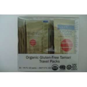   Organic Gluten free Tamari Soy Sauce Travel Packs, 20 Count Packages