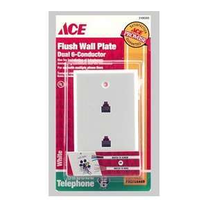  4 each: Ace Dual Flush Wall Jack Wall Plate (3108305 