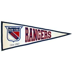 New York Rangers Vintage Traditions Wool Pennant  Sports 