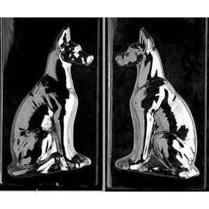  Dog GREAT DANE Large Chocolate Candy or Soap 2 Mold Set 
