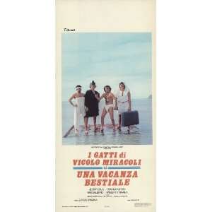 Vacanza bestiale, Una Poster Italian 13x28 Jerry Cal? Franco Oppini 