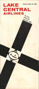 Lake Central Airlines system timetable 10/30/66 [1111 1]  