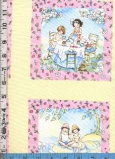 Fabric Timeless FOREVER FRIENDS SISTERS PANEL pastel  