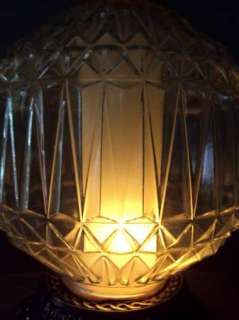 Vintage Midcentury Modern Hollywood Regency Glass Globe Brass Floor 