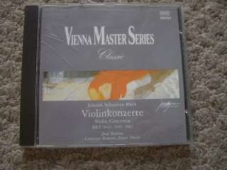 CD Vienna Master Series Classic Bach Violinkonzerte  