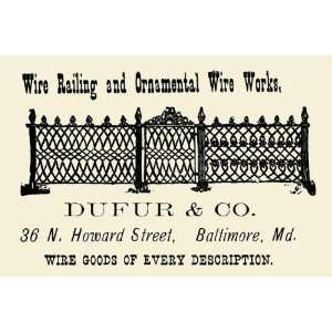  Exclusive By Buyenlarge Dufur & Co Wire Railing and 