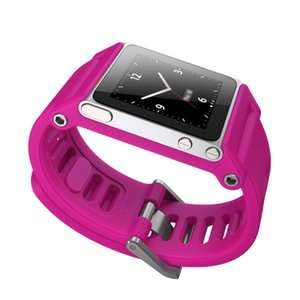 NEW LunaTik TikTok Wrist Watch Case for iPod Nano 6G   Pink/Magenta 