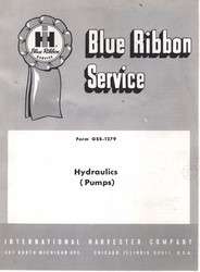 FARMALL INTERNATIONAL Hydraulic Pump Service Manual  