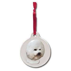  Bichon Frise Ceramic Ornament