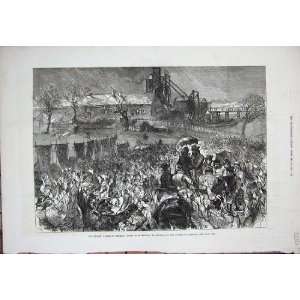  Miners Strike Durham 1879 Mass Meeting Twizell Fine Art 