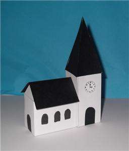 3D CHURCH KEEPSAKE GIFT PAPER CARD TEMPLATE  