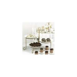  three tier plate stand (gold): Health & Personal Care