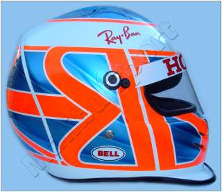 Jenson Button Lucky Strike BAR Honda Full Scale Replica Helmet 2004 
