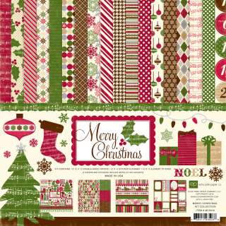 Echo Park Merry Christmas xmas paper & sticker kit  