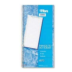 TOPS® Daily Agenda/Things To Do Form,5 1/2 x 11, Carbonless 2 Part 